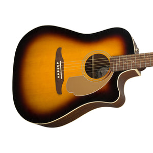 Fender Redondo Player Dreadnought Acoustic Guitar, Walnut FB, Sunburst