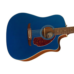Fender California Redondo Player Acoustic Guitar, Walnut FB, Lake Placid Blue
