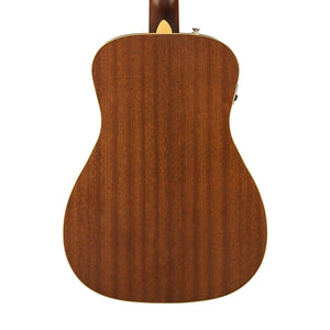 Fender FSR California Malibu Player Small-Bodied Acoustic Guitar, Walnut FB, Shell Pink