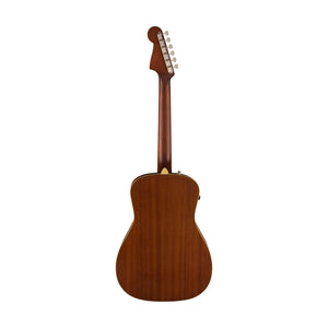 Fender California Malibu Player Small-Bodied Acoustic Guitar, Walnut FB, Olympic White
