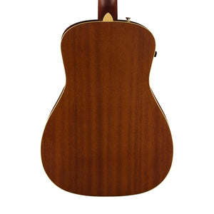 Fender California Malibu Player Small-Bodied Acoustic Guitar, Walnut FB, Olympic White