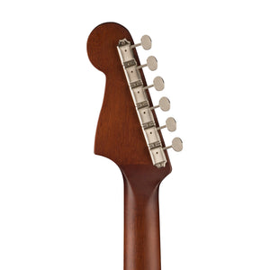 Fender California Malibu Player Small-Bodied Acoustic Guitar, Walnut FB, Olympic White