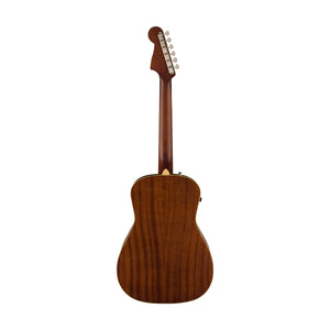 Fender California Malibu Player Small-Bodied Acoustic Guitar, Walnut FB, Fiesta Red