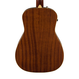Fender California Malibu Player Small-Bodied Acoustic Guitar, Walnut FB, Fiesta Red