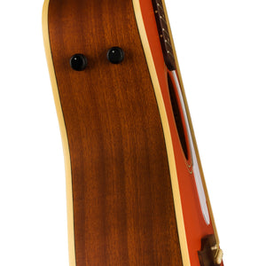 Fender California Malibu Player Small-Bodied Acoustic Guitar, Walnut FB, Fiesta Red