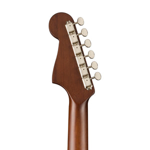 Fender FSR California Newporter Player Med-Sized Acoustic Guitar, Walnut FB, Charcoal Frost Metallic