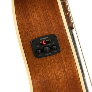 Fender FSR California Newporter Player Med-Sized Acoustic Guitar, Walnut FB, Charcoal Frost Metallic