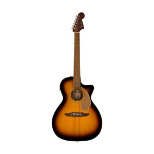 Fender California Newporter Player Medium-Sized Acoustic Guitar, Walnut FB, Sunburst