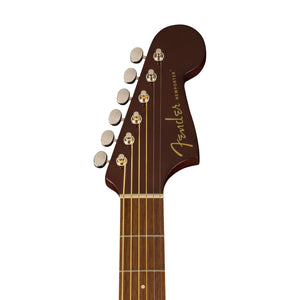 Fender California Newporter Player Medium-Sized Acoustic Guitar, Walnut FB, Sunburst
