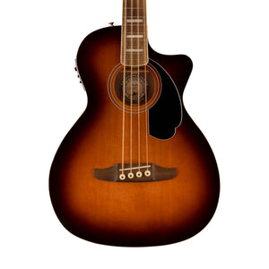 Fender Kingman Acoustic Bass Guitar w/Bag, Walnut FB, Shaded Edge Burst