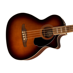 Fender Kingman Acoustic Bass Guitar w/Bag, Walnut FB, Shaded Edge Burst