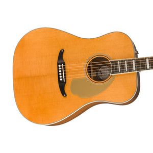 Fender King Vintage Acoustic Guitar w/Case, Aged Natural