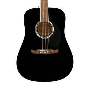 Fender FA-125 Dreadnought Acoustic Guitar w/Gig Bag, Walnut FB, Black