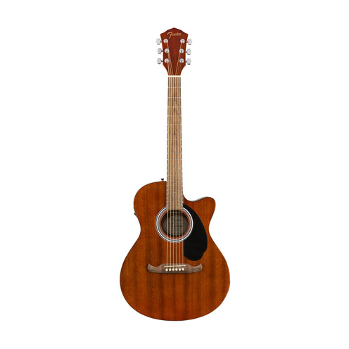 Fender FA-135CE Concert Acoustic Guitar, Walnut FB, Natural Mahogany