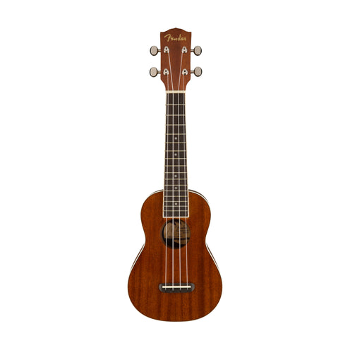 Fender Seaside Soprano Ukulele, Walnut FB, Natural