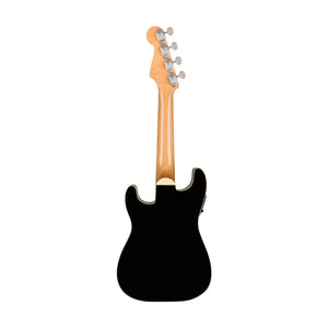 Fender Fullerton Stratocaster Ukulele, Walnut FB, Black