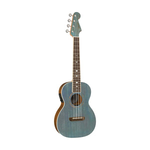Fender Dhani Harrison Ukulele, Walnut FB, Turquoise