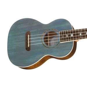 Fender Dhani Harrison Ukulele, Walnut FB, Turquoise