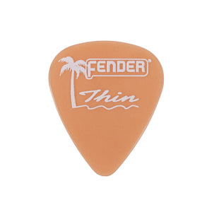 Fender 351 Thin Guitar Pick, Shell Pink, 12-Pack