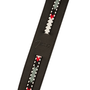 Fender Paramount Acoustic Guitar Leather Strap, Black