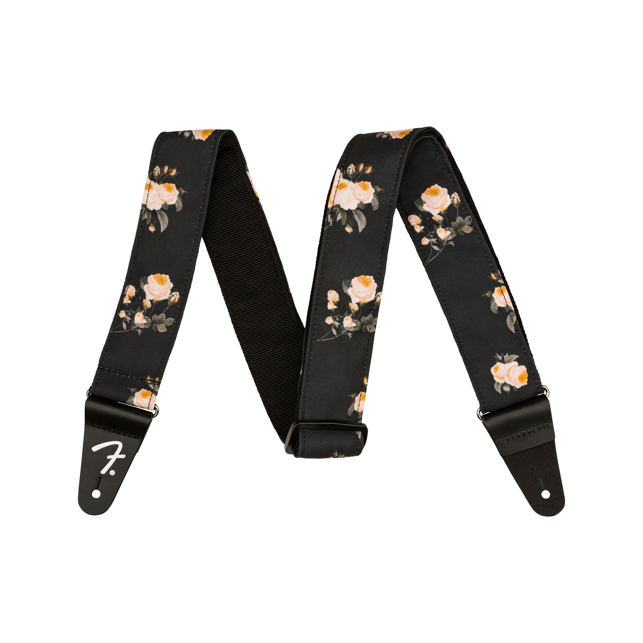 Fender Floral Guitar Strap, Black