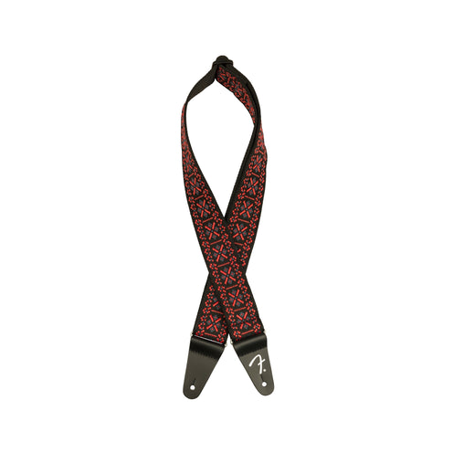 Fender Pasadena Woven Guitar Strap, Lattice Red