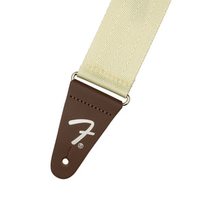 Fender Am Pro Seat Belt Guitar Strap, 2-inch, Olympic White