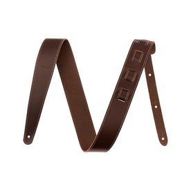 Fender 2inch Essentials Leather Guitar Strap, Brown