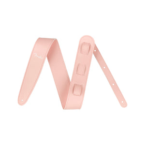 Fender Vegan Leather Guitar Strap, Shell Pink