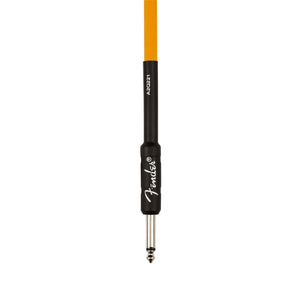 Fender 10 FT Professional Series Glow in the Dark Instrument Cable, Orange