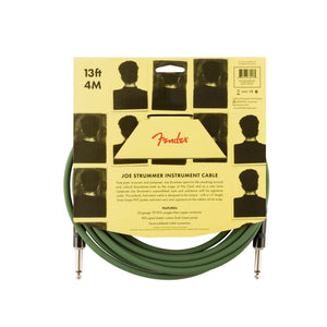 Fender Joe Strummer 13FT Instrument Cable, Drab Green