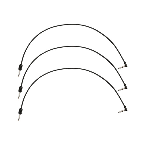 Fender Blockchain 24inch Patch Cable Kit, Straight to Right Angle, 3-Pack