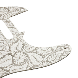 Fender Waylon Jennings Leather Pickguard, White