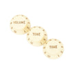 Fender Stratocaster Knobs, Aged White