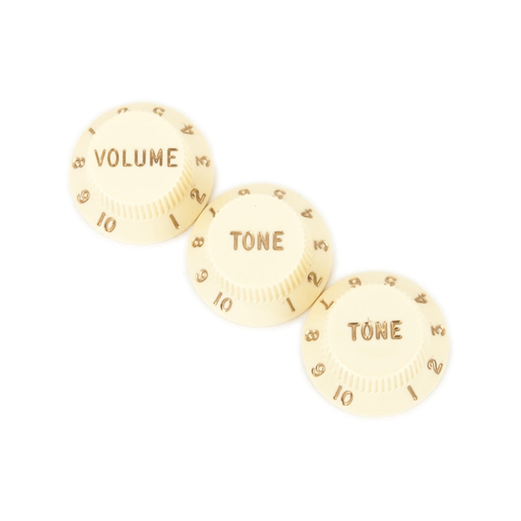 Fender Stratocaster Knobs, Aged White