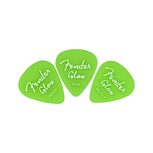 Fender Glow In The Dark 351 Guitar Picks, 12-Pack