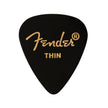 Fender 351 Premium Thin Guitar Pick, Black, 12-Pack