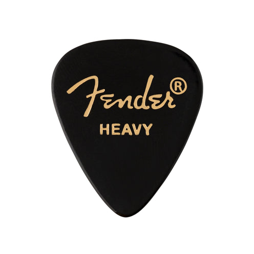 Fender 351 Premium Heavy Guitar Pick, Black, 12-Pack