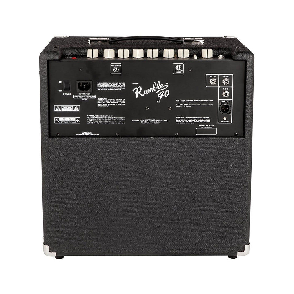 Fender Rumble 40 V3 Bass Combo Amplifier, 230V EU – Swee Lee