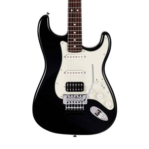 Fender Japan Ltd Ed Stratocaster Floyd Rose Electric Guitar, RW FB, Black