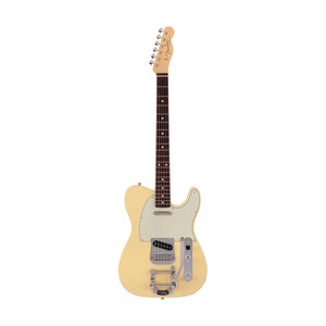Fender Japan Ltd Ed Traditional 60s Telecaster Electric Guitar w/Bigsby, RW FB, Vintage White