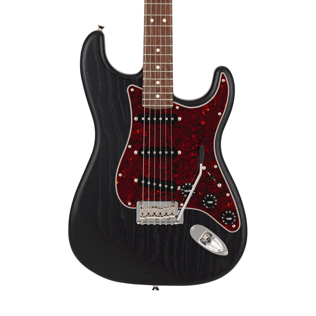 Fender MIJ Limited Stratocaster Electric Guitar, RW FB, Raw Ash