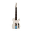Fender Japan Traditional II 60s Telecaster Electric Guitar, RW FB, Olympic White / Blue Stripes