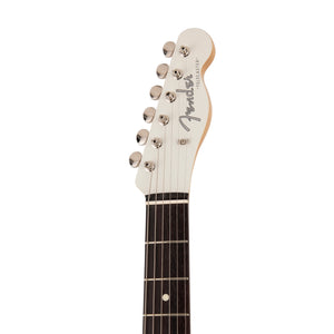 Fender Japan Traditional II 60s Telecaster Electric Guitar, RW FB, Olympic White / Blue Stripes