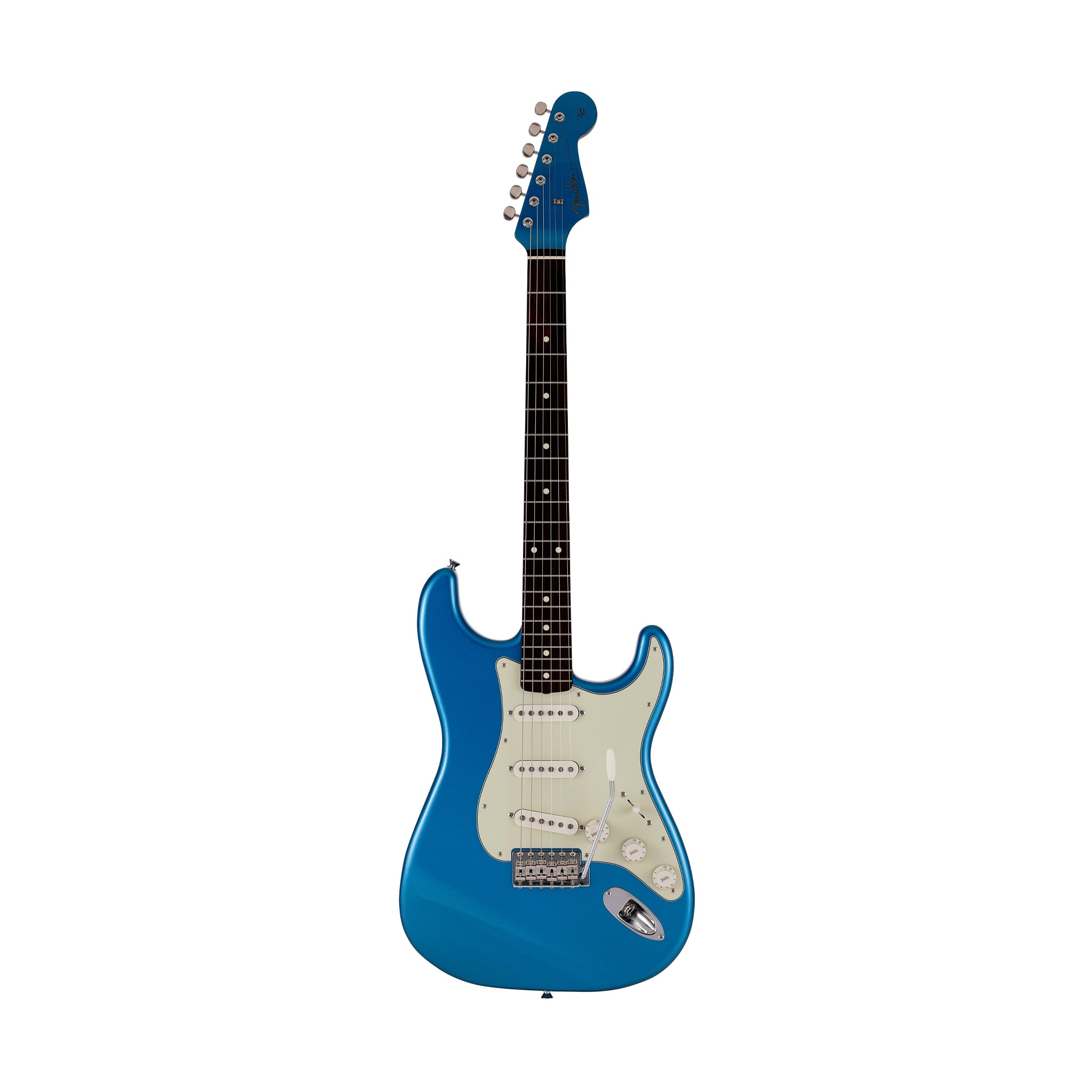 Fender Japan Traditional II 60s Stratocaster Electric Guitar, Roasted Maple Neck / RW FB, Lake Placid Blue
