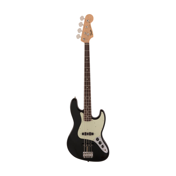 Fender Japan Traditional II 60s Jazz Bass Guitar, RW FB, Black