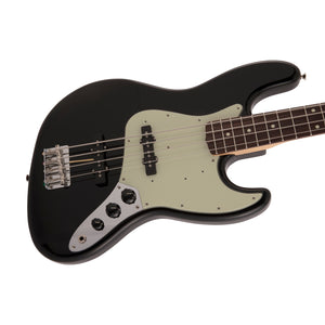 Fender Japan Traditional II 60s Jazz Bass Guitar, RW FB, Black