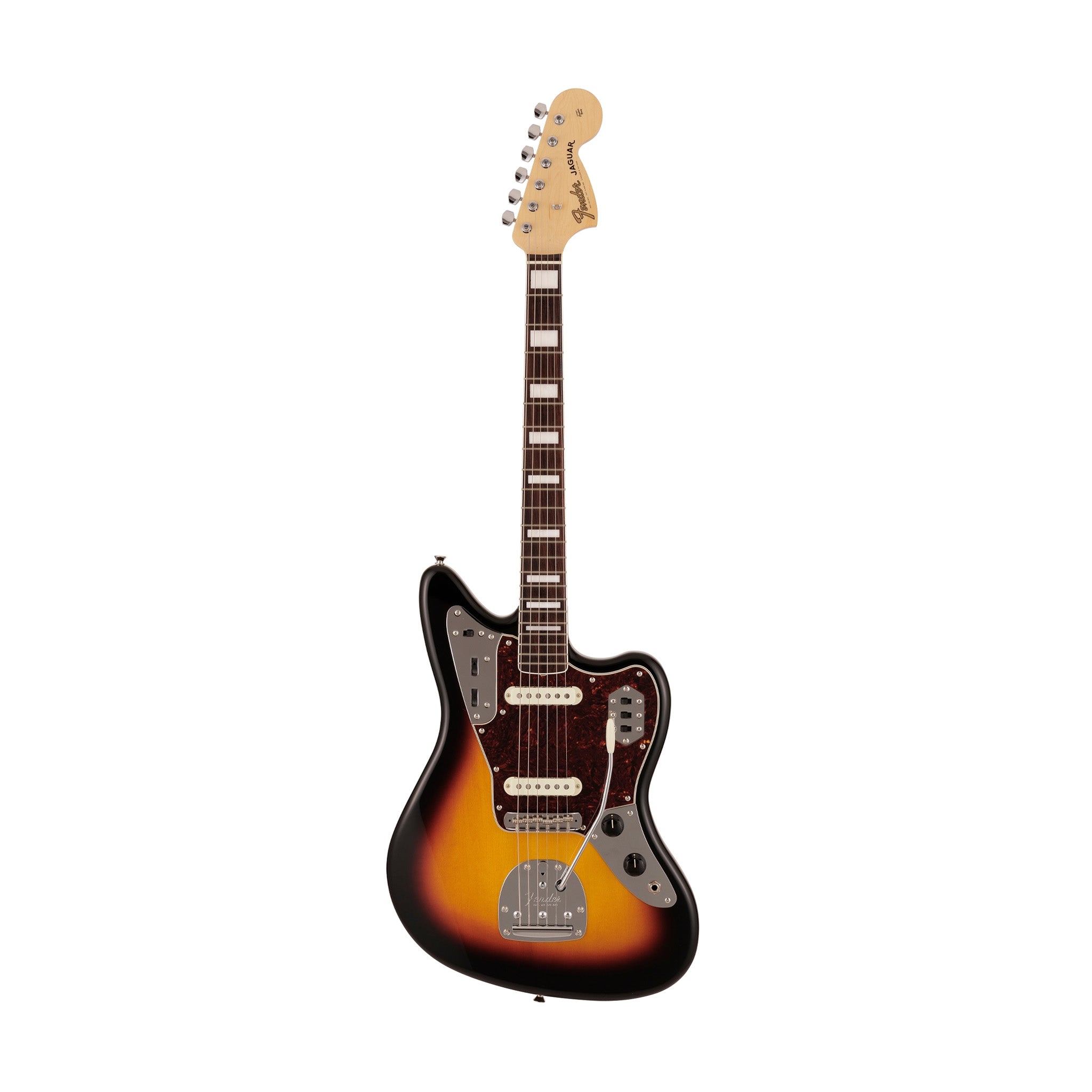 Fender Japan Traditional II 60S Jaguar Electric Guitar, RW FB, 3-Tone Sunburst