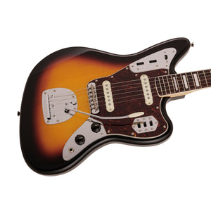 Fender Japan Traditional II 60S Jaguar Electric Guitar, RW FB, 3-Tone Sunburst