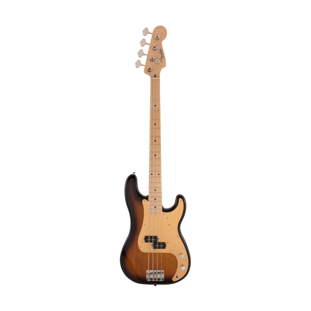 Fender Japan Heritage 50s Precision Bass Guitar, Maple FB, 2-Tone Sunburst